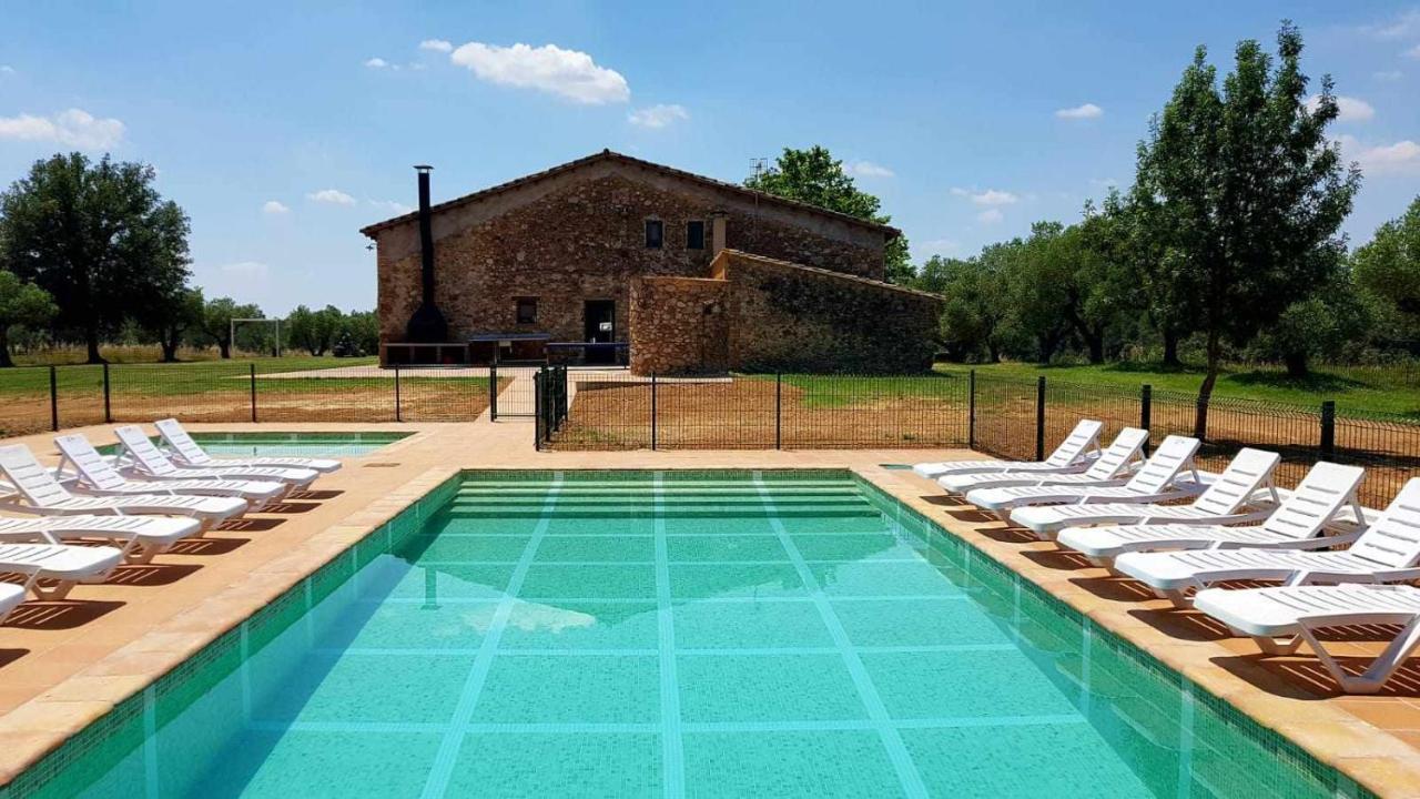 Casa rural en Girona 8 habitaciones hasta 30 personas piscina privada Cabanelles Exterior foto
